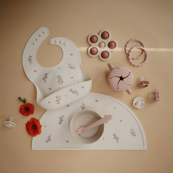 Mushie Silicone Placemat Food-Grade Silicone Soft Colors