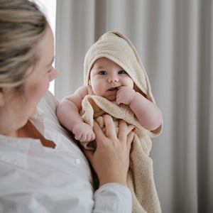 Mushie Organic Cotton Baby Hooded Towel Hooded for Babies and Toddlers