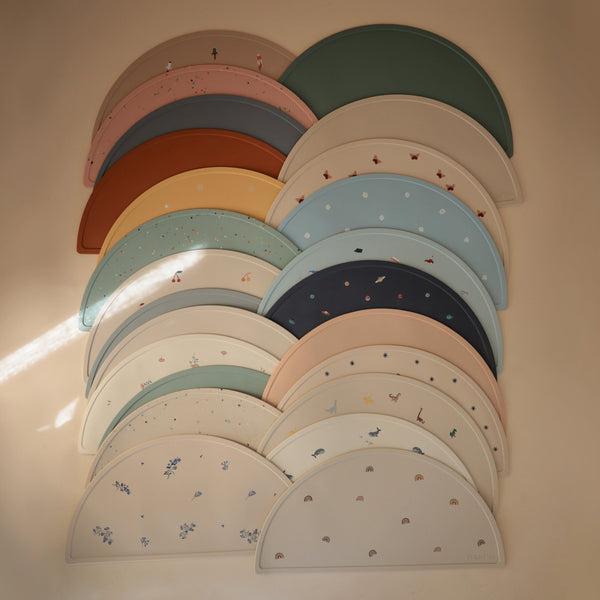 Mushie Silicone Placemat Food-Grade Silicone Soft Colors