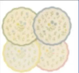 Floral Yellow Farmhouse Dessert Plates S16