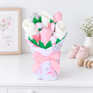 Baby Blossom Company BBco Floral Baby Gift Set layette bouquet baby girl