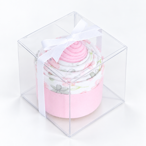 Baby Blossom Company Single Cupcake Set Floral Receiving Blanket 30x30