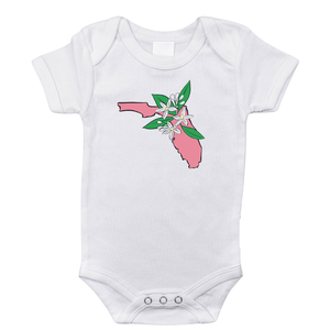 Florida Orange Blossom Baby Onesie