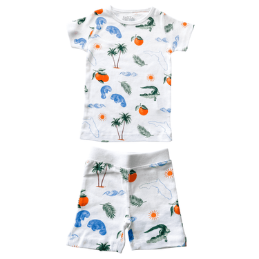 Florida Pajamas for babies, featuring a fun and colorful design, perfect for cozy sleep and playtime.