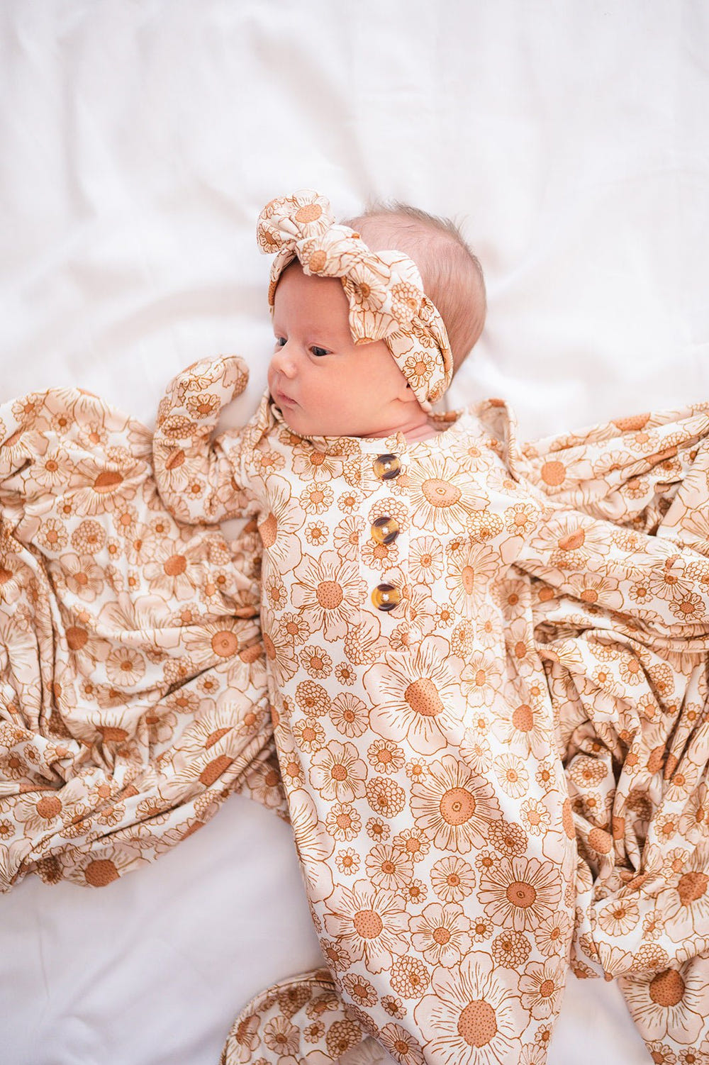 Knotted Headband - Flower Garden