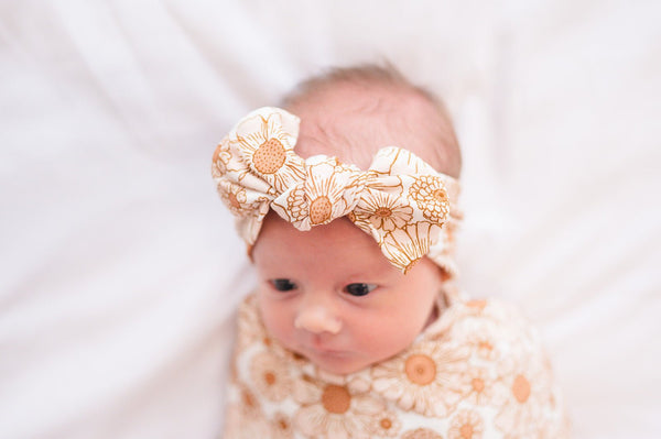 Knotted Headband - Flower Garden
