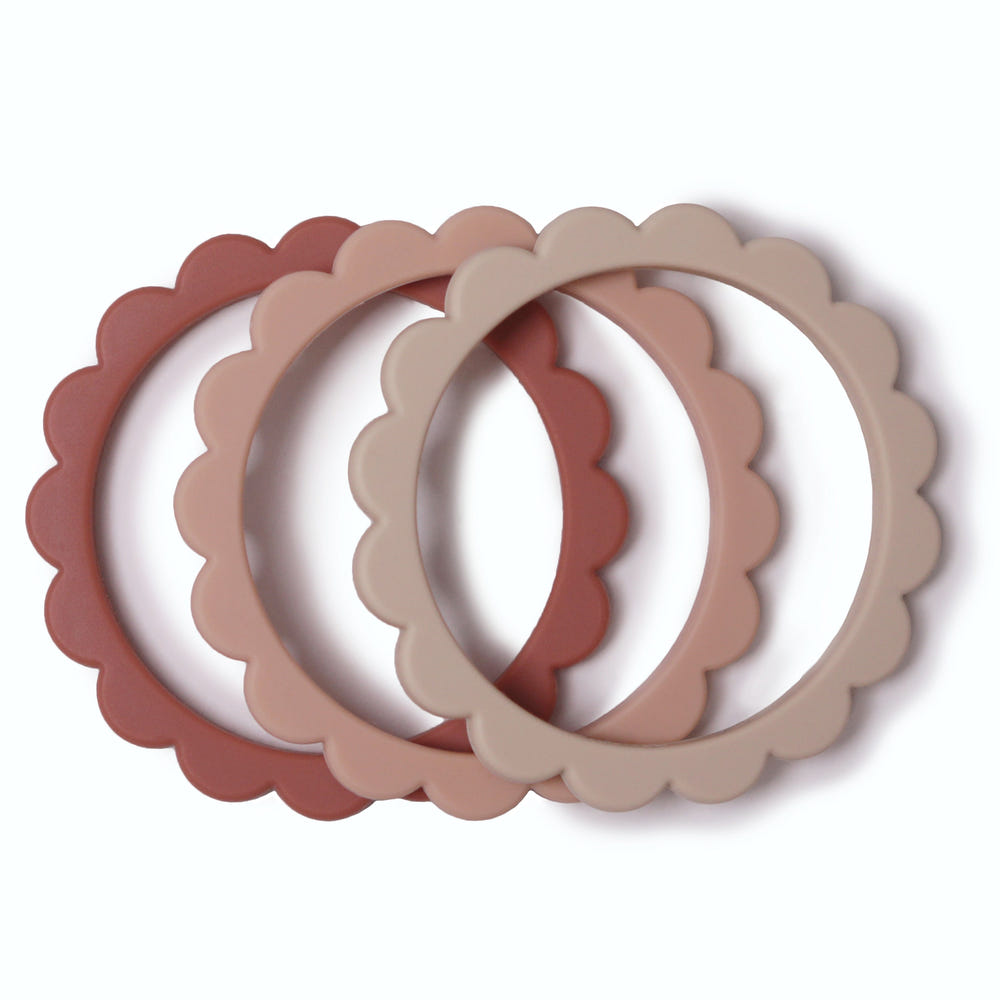 Flower Teether Bracelet for babies, colorful and safe for soothing gums during teething.