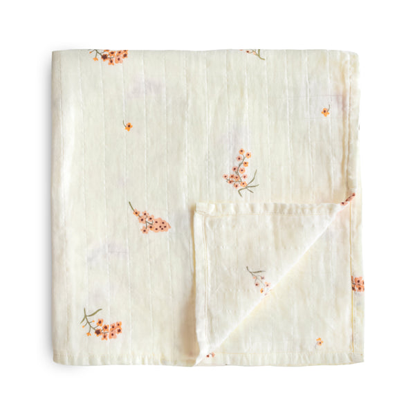 Organic Cotton Muslin Swaddle Blanket
