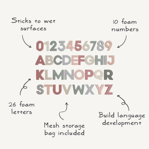 Letters & Numbers Bath Play Set