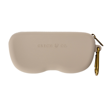 Soft silicone Zip + Go Case in fog color, perfect accessory for baby essentials.