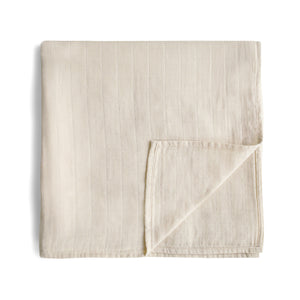 Mushie Organic Cotton Muslin Swaddle Blanket extra soft