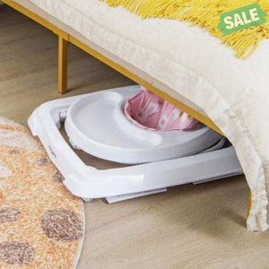 Foldable Baby Activity Walker with Adjustable Height and Detachable Seat Cushion-Gray Gray Baby Walkers