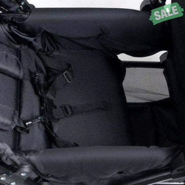 Foldable Lightweight Front Back Seats Double Baby Stroller-Black Black Baby Strollers