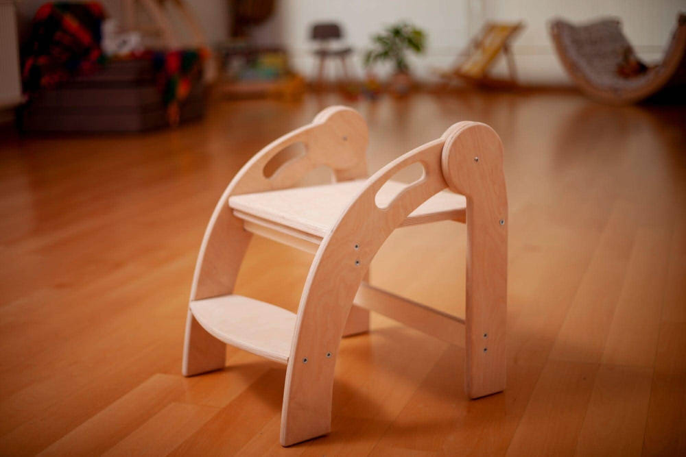 Foldable Montessori Kitchen Step Stool - MOOGCO Baby