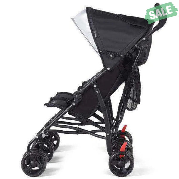 Foldable Twin Baby Double Stroller Ultralight Umbrella Kids Stroller-Black Black Baby Strollers