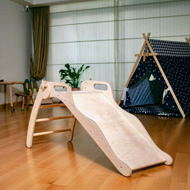 Foldable Wooden Slide - MOOGCO Baby