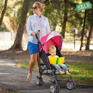 Folding Lightweight Baby Toddler Umbrella Travel Stroller-Black Orange Baby Strollers