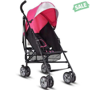 Folding Lightweight Baby Toddler Umbrella Travel Stroller-Black Orange Baby Strollers