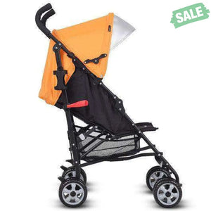 Folding Lightweight Baby Toddler Umbrella Travel Stroller-Black Orange Baby Strollers