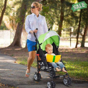 Folding Lightweight Baby Toddler Umbrella Travel Stroller-Black Orange Baby Strollers