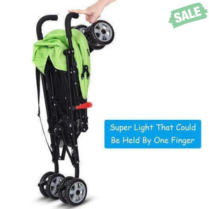 Folding Lightweight Baby Toddler Umbrella Travel Stroller-Black Orange Baby Strollers