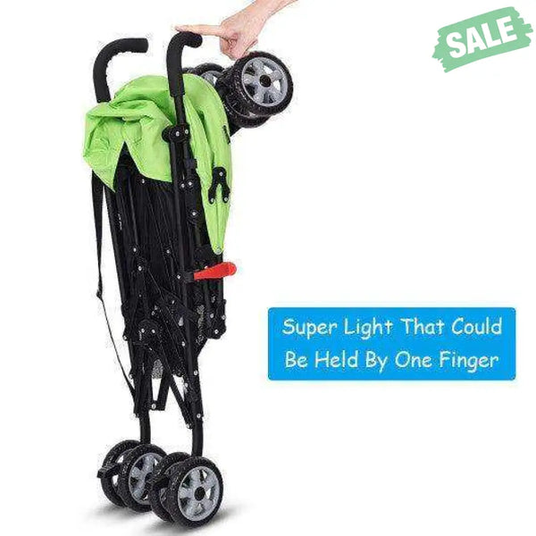 Folding Lightweight Baby Toddler Umbrella Travel Stroller-Black Orange Baby Strollers