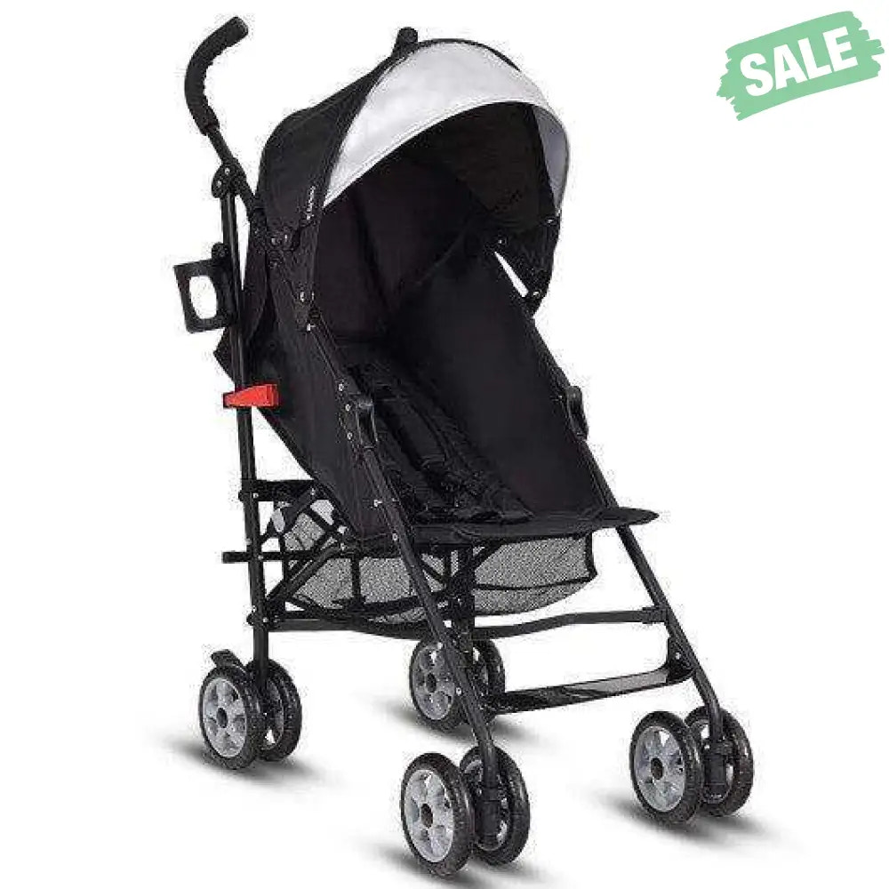 Folding Lightweight Baby Toddler Umbrella Travel Stroller-Black Orange Baby Strollers