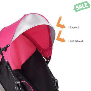 Folding Lightweight Baby Toddler Umbrella Travel Stroller-Black Orange Baby Strollers