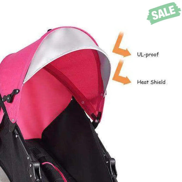 Folding Lightweight Baby Toddler Umbrella Travel Stroller-Black Orange Baby Strollers