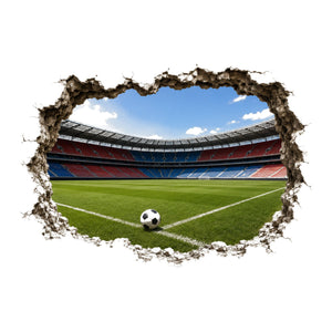 Football Stadium 3D Wall Sticker - product only on white background