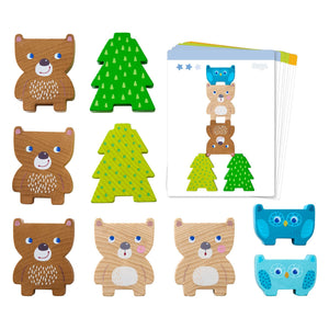 Colorful Forest Friends Stacking Toy for babies, featuring cute animal designs, perfect for stacking and sorting play.