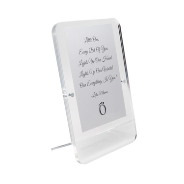 LELLOBABY™ - Acrylic Picture Frame Double Clear (For 4" x 6" Vertical Photos)