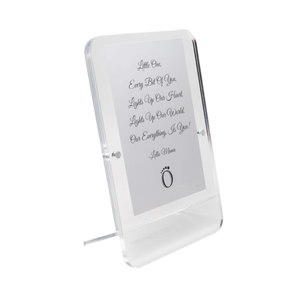 LELLOBABY™ - Acrylic Picture Frame Double Clear (For 4" x 6" Vertical Photos)