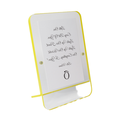 LELLOBABY™ - Acrylic Picture Frame Yellow Border (For 4" x 6" Vertical Photos)