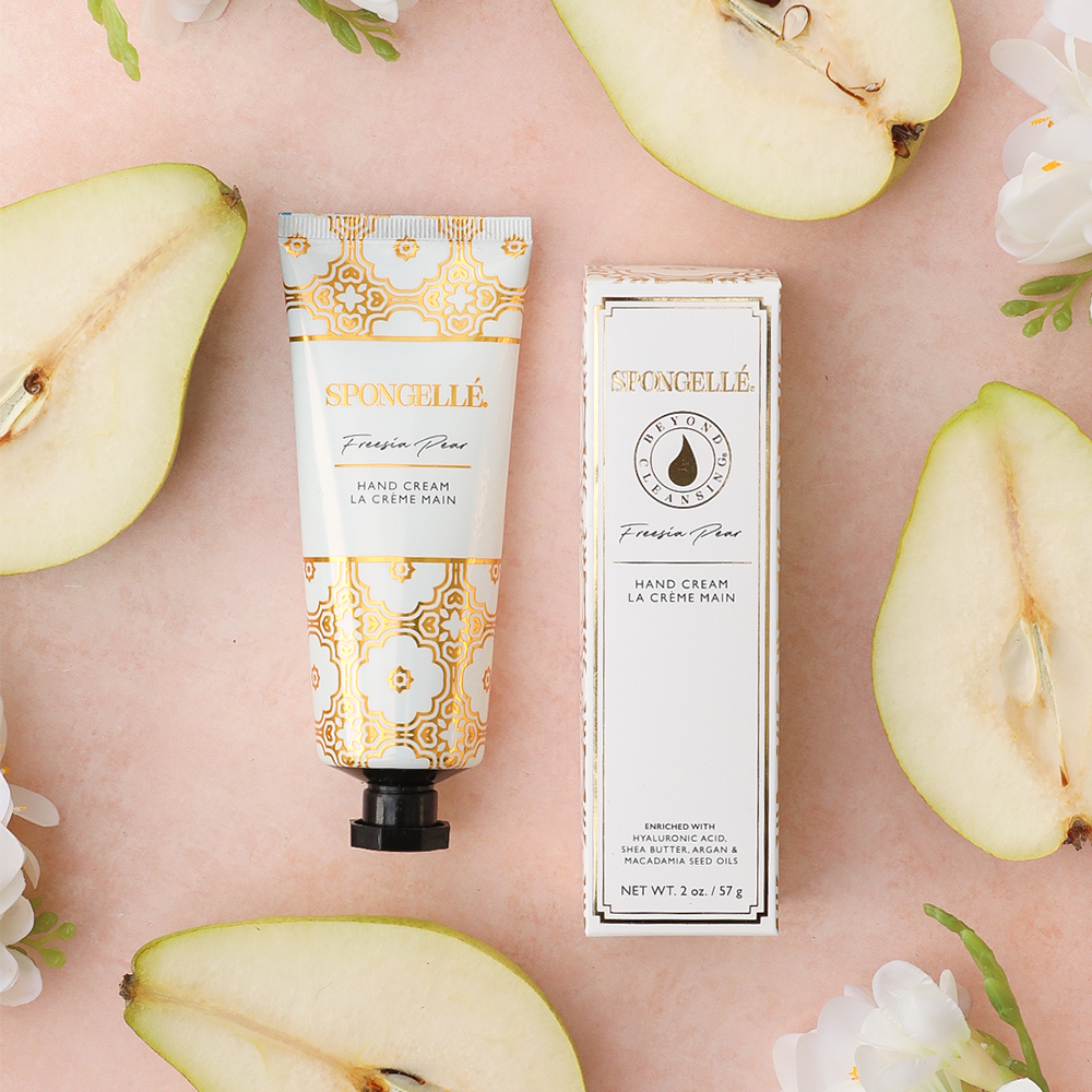 Freesia Pear Hand Cream - Nourishing and fragrant hand moisturizer for soft, smooth skin.