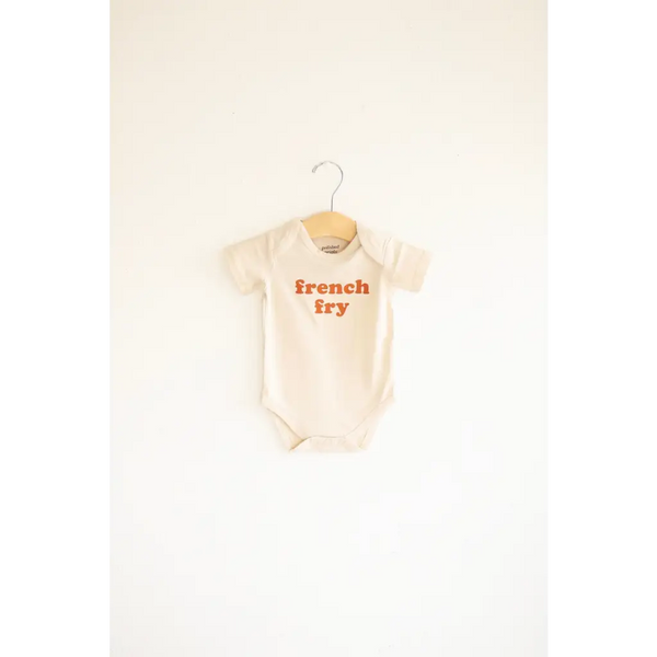 French Fry Organic Cotton Baby Onesie