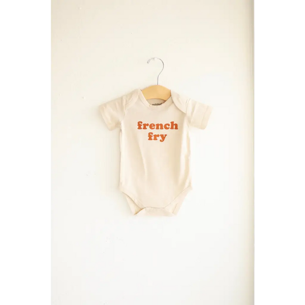 French Fry Organic Cotton Baby Onesie