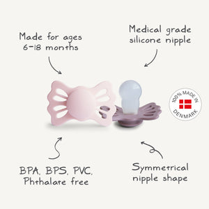 FRIGG Lucky Symmetrical Silicone Pacifier 2-Pack (6-18 Months)