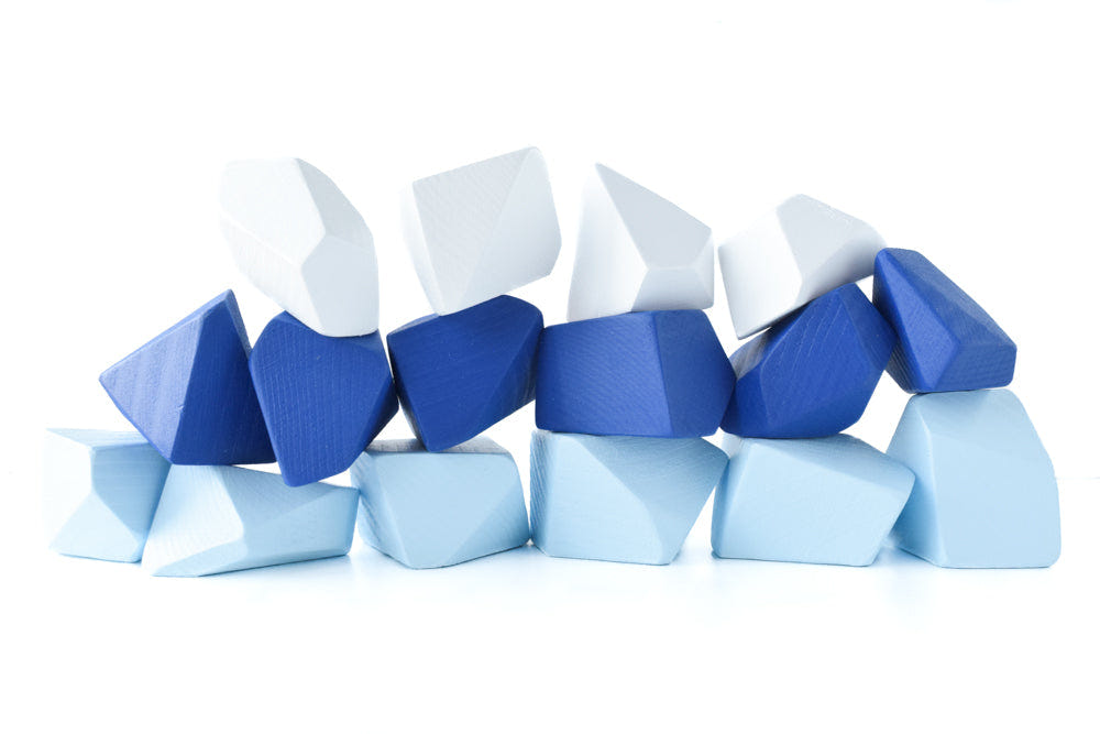 "Arctic Set of 16 baby products in vibrant colors, perfect for nurturing and playful moments."