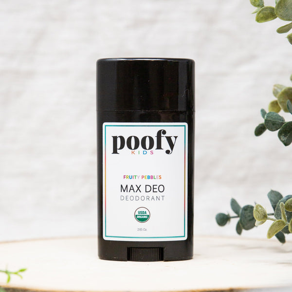 Max Deo Fruity Pebbles Kids Deodorant - Organic, gentle, and safe for baby health. Perfect for little ones!