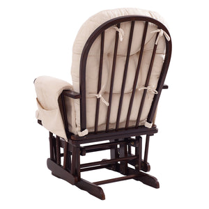 Adjustable Backrest Baby Nursery Rocking Chair & Ottoman Set for Kids Room