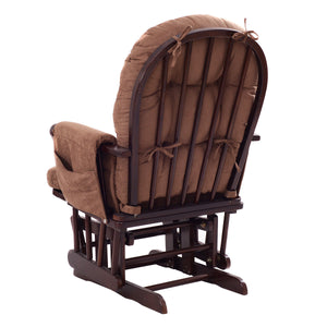 Adjustable Backrest Baby Nursery Rocking Chair & Ottoman Set for Kids Room