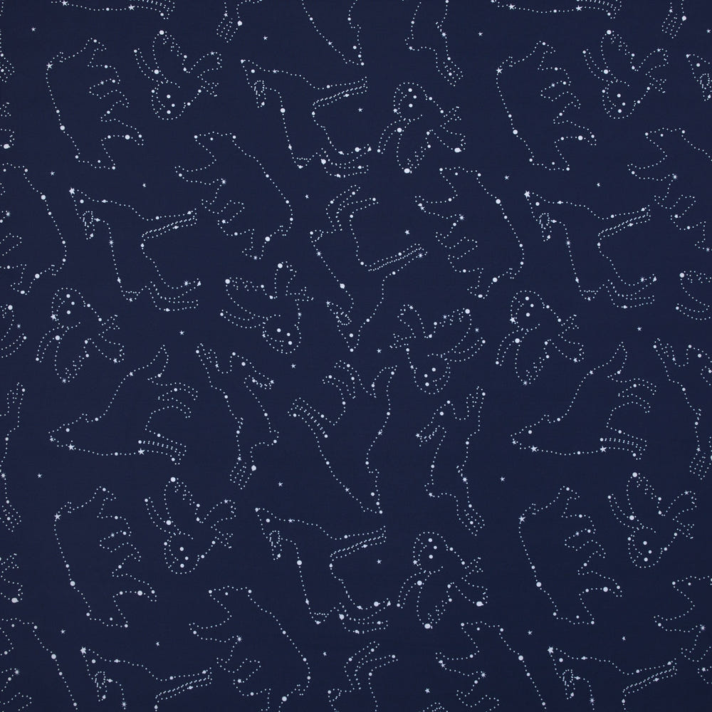 NoJo Super Soft Navy and White Cosmic Constellations Nursery Mini Crib Fitted Sheet