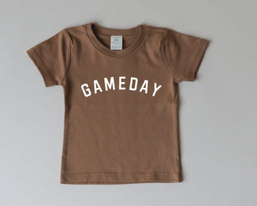 Gameday Organic Cotton Graphic Tee for babies - available in multiple colors, perfect for casual wear.