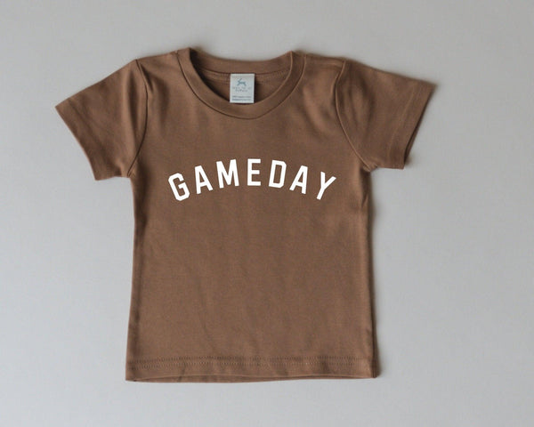 Gameday Organic Cotton Graphic Tee for babies - available in multiple colors, perfect for casual wear.