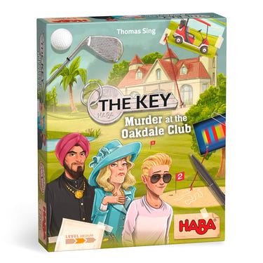 "The Key: Murder at the Oakdale Club - Engaging strategy game for mystery lovers, featuring intricate clues and challenges."