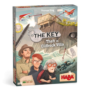 "The Key: Theft at Cliffrock Villa - Engaging strategy game for all ages, featuring mystery and adventure."