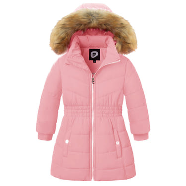 Garemcy Girls' Winter Parka | Pink | 5-6Y - # GIAA21210028