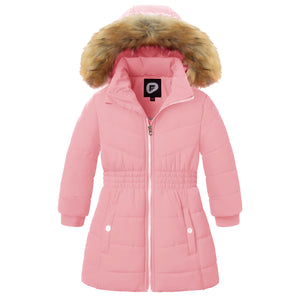 Garemcy Girls' Winter Parka | Pink | 5-6Y - # GIAA21210028