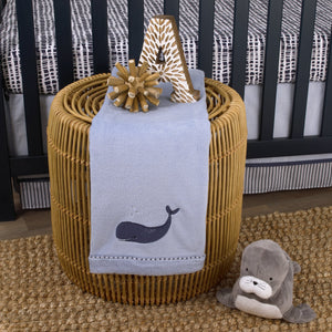 Seas The Day Blue Whale Super Soft Baby Blanket
